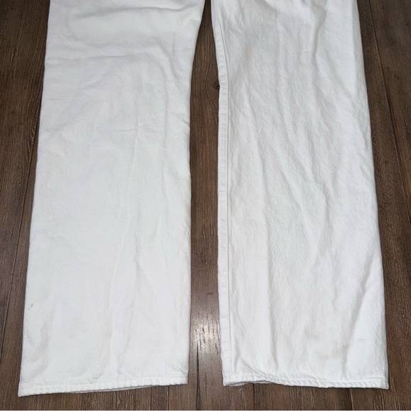 Men’s Levi’s 501 White Jean 32x28 Straight fit Button a fly - Picture 8 of 13
